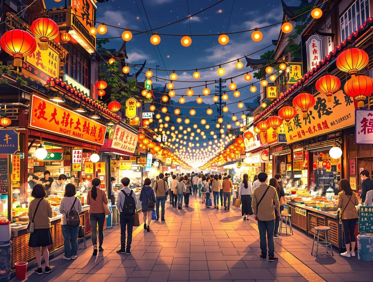 夜市人生 - 漫剧工坊 夜市人生 - 漫剧工坊市井生活题材短剧封面