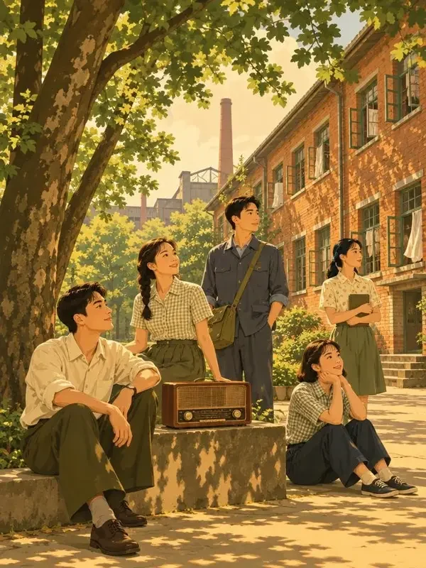 短剧老厂大院的夏天封面